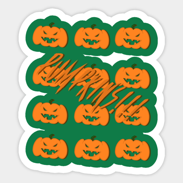 PUMPKINS!!! Sticker by PumpkinJack1337